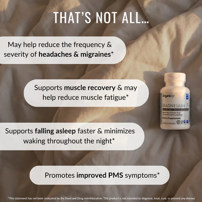 Magnesium 7 Best-Selling Unique Full-Spectrum Daily Magnesium Supplement Complete with 7 Forms of Elemental Magnesium & Co-Factors